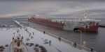 presque isle arrives at duluth canal mn