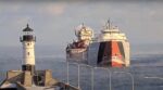 philip r clarke arrives at duluth canal