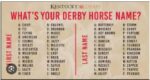 Derby-HorseName